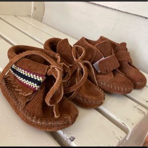 Leather Baby Minnetonka Moccasins